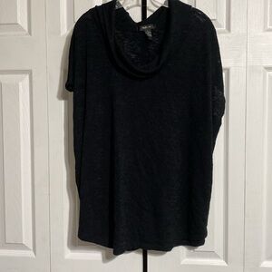 Style & Co NWT black knit short sleeve sweater top shirt sweater size LARGE